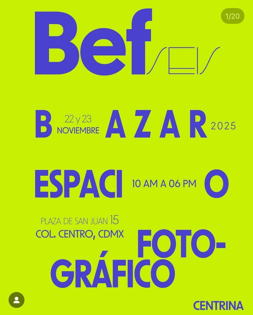 Bazar Espacio Fotográfico “BEF seis”