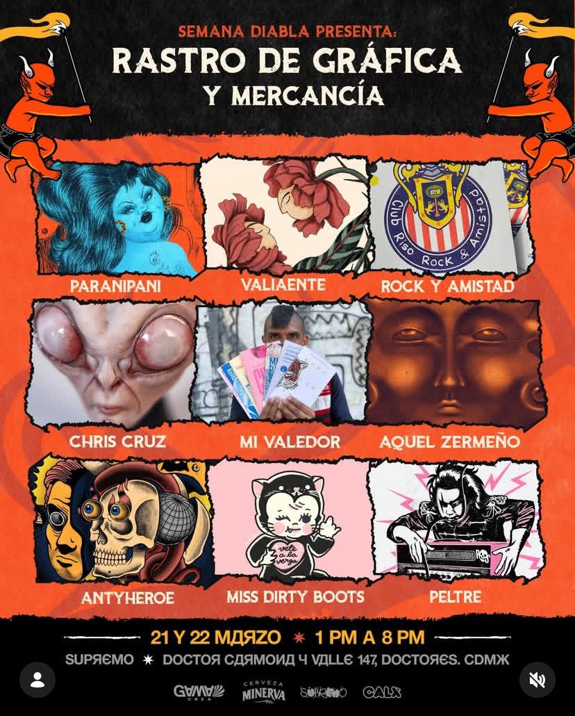 Semana Diabla: Rastro de gráfica y mercancia