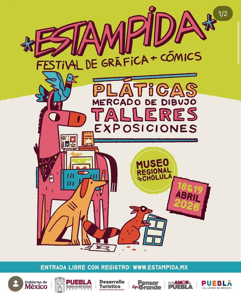 Estampida 2026: El festival de gráfica y cómic llega a Cholula