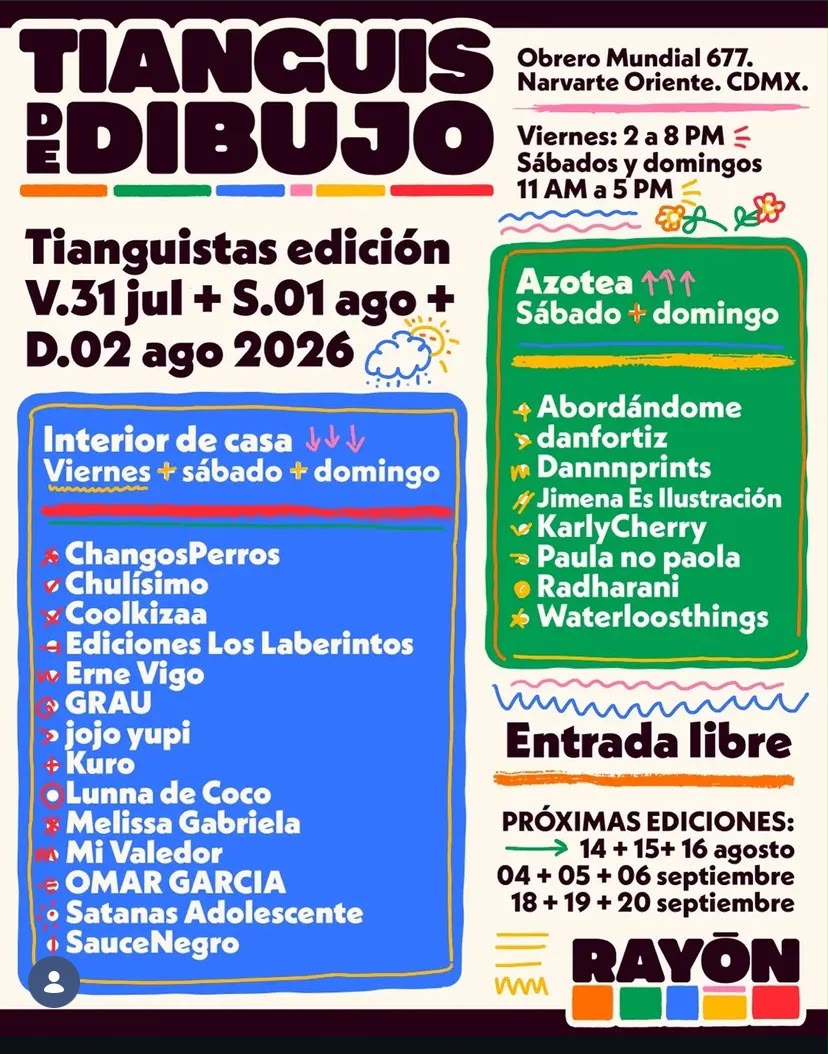 Tianguis de Dibujo – Casa Rayón