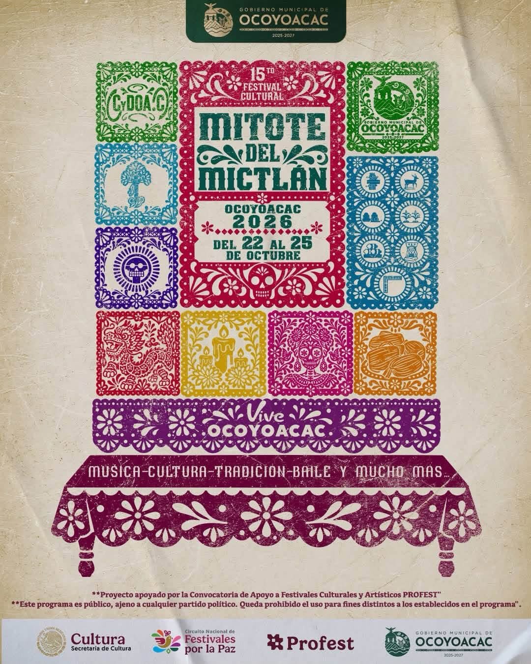 La 15.ª edición del Festival Cultural Mitote del Mictlán
